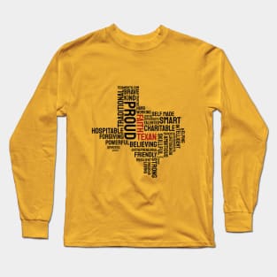 word cloud Faith texan Long Sleeve T-Shirt